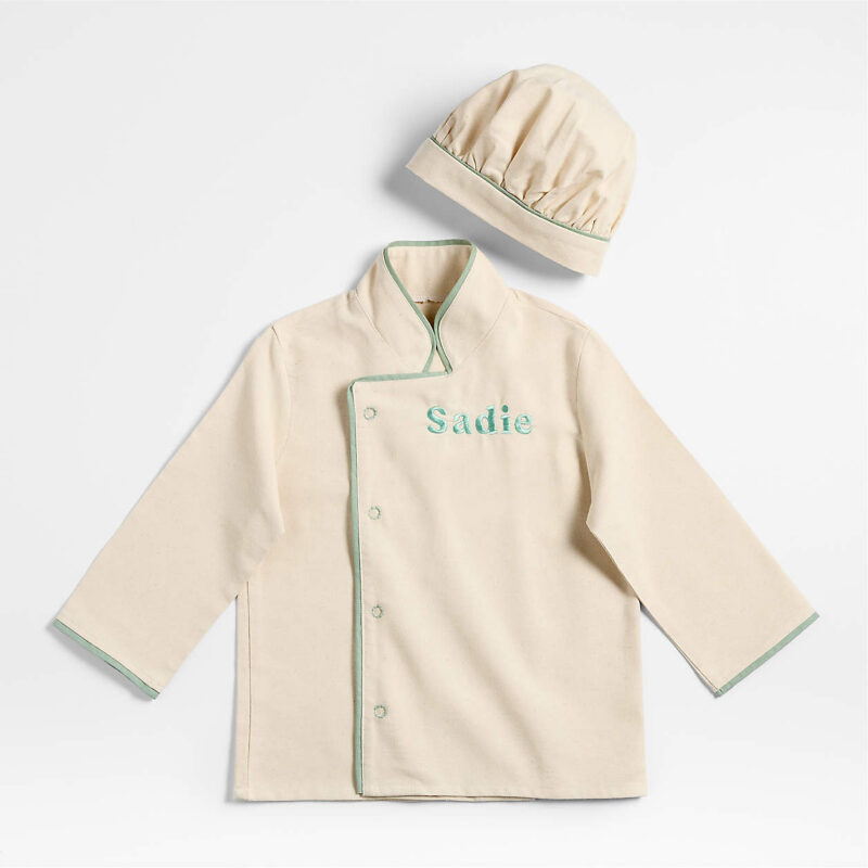 Natural and Green Kids Chef Coat and Hat Set + Reviews | Crate & Kids