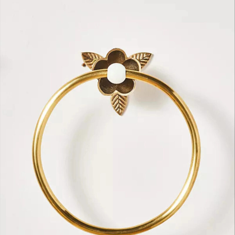 Nena Brass Towel Ring