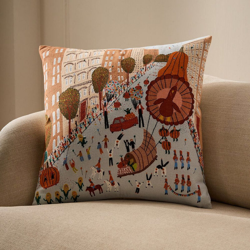 Nicole Cicak Thanksgiving Parade Pillow Cover