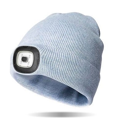 Night Scope Classic Beanie with LED Headlight - Blue