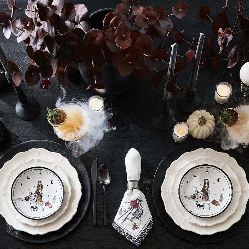 Nightmare Before Christmas Stoneware Sally Appetizer Plates - Set of 4 Nightmare Before Christmas Pottery Barn