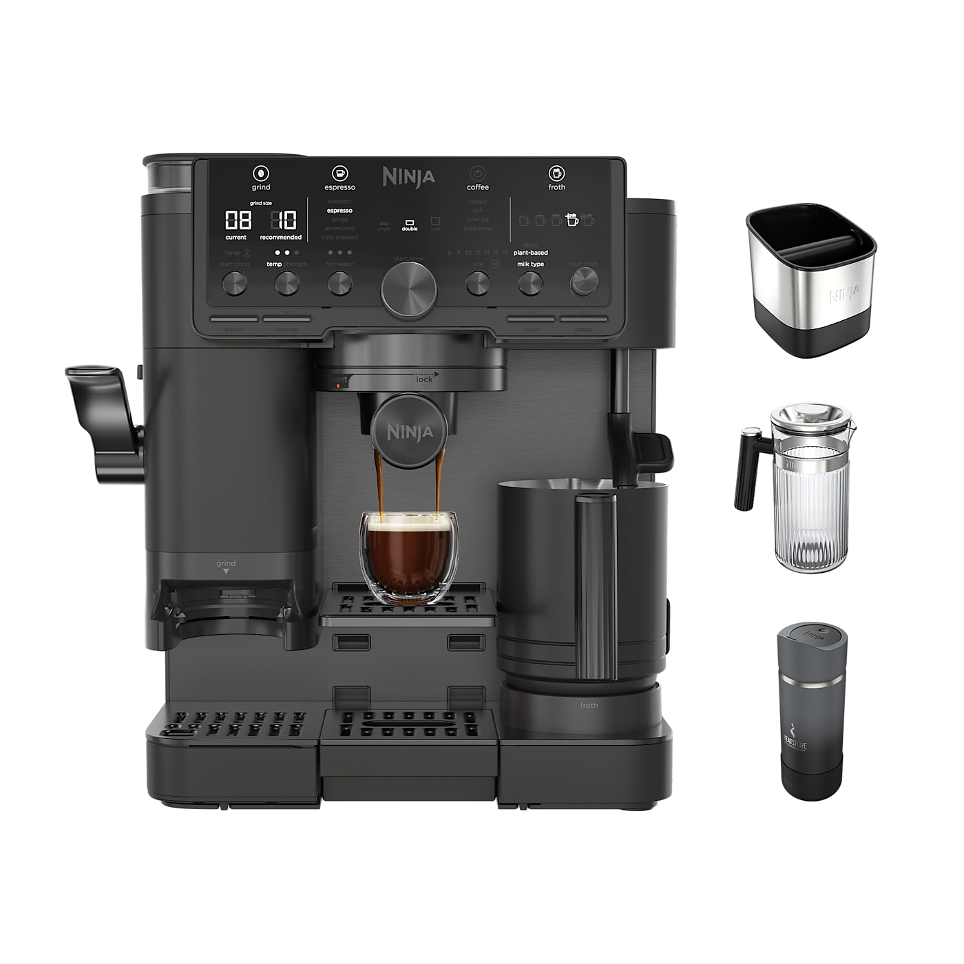 Ninja Luxe™ Café Pro 4-in-1 Espresso Machine Home Barista Bundle | SharkNinja Shark Home Luxe Collection