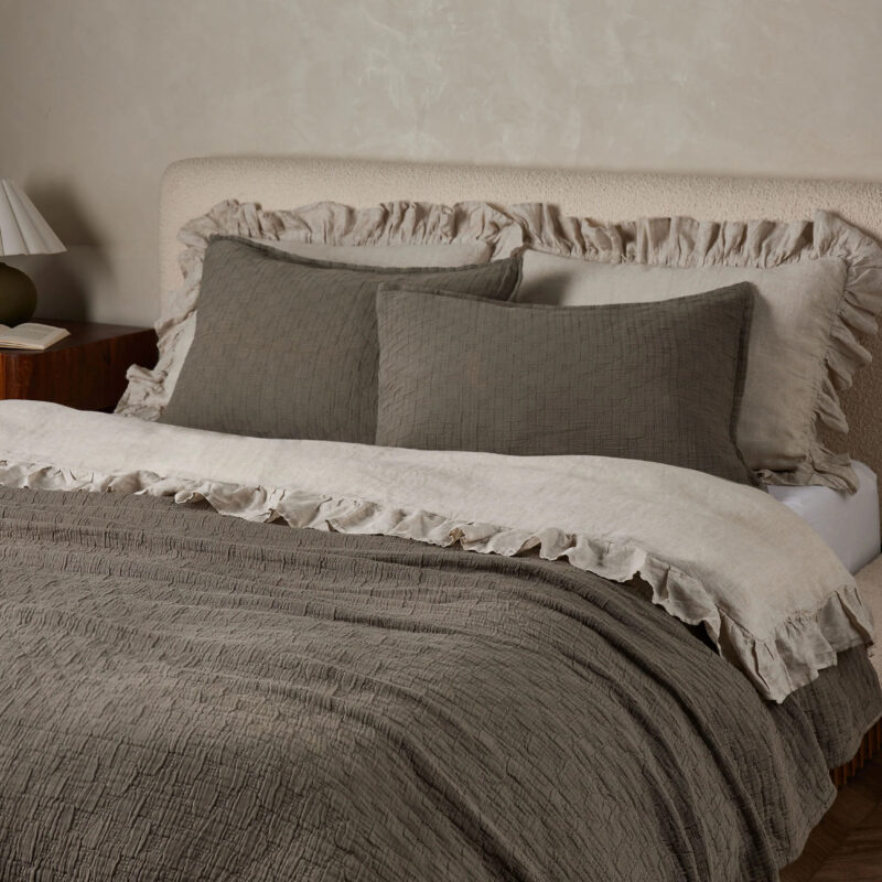 Ojai Cotton Matelassé Sham by Pom Pom at Home