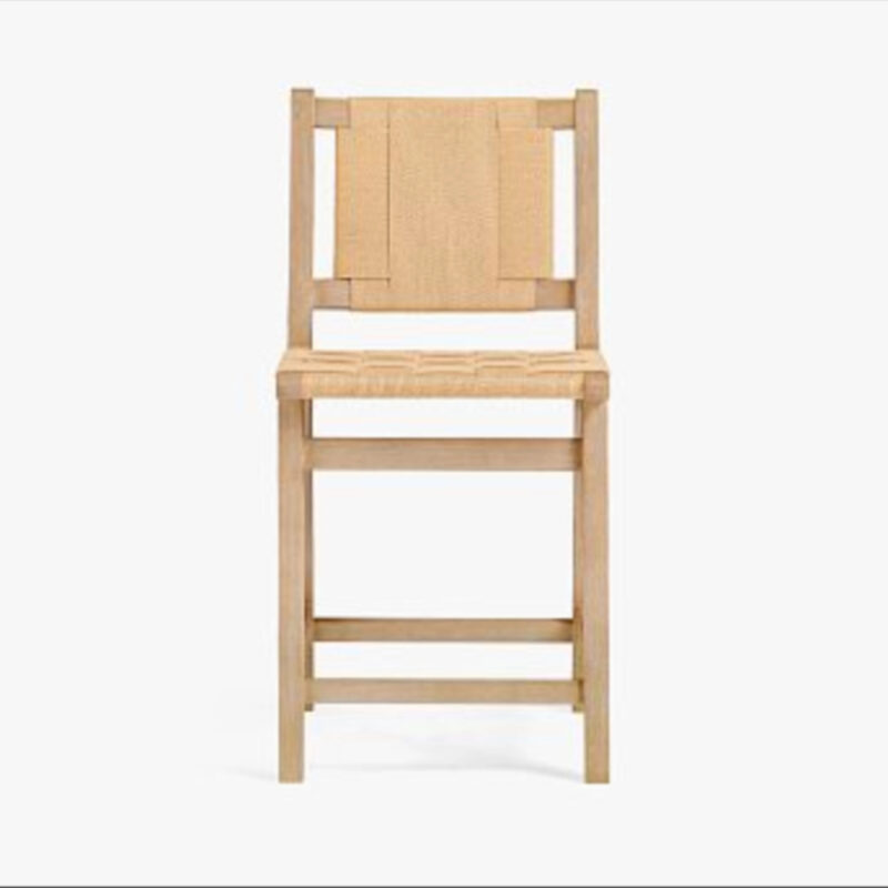 Open Box: Fenton Woven Counter Stool (25") -  Seadrift