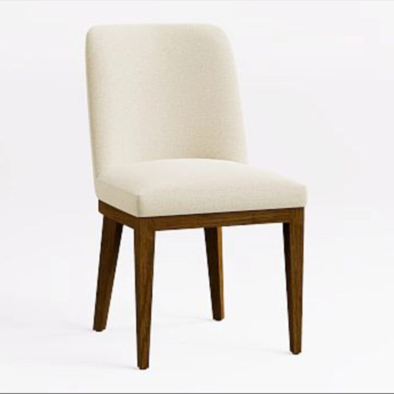Open Box: Layton Upholstered Dining Chair - Rustic Chenille, Vintage Amber
