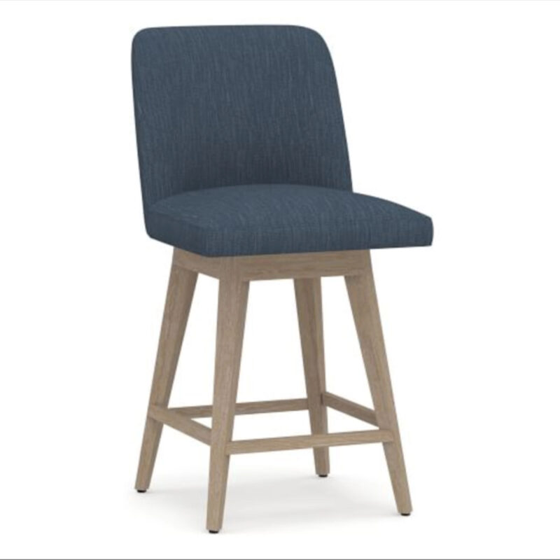 Open Box: Layton Upholstered Swivel Stool
