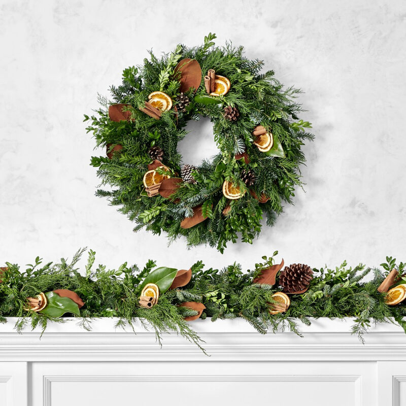 Orange Spice Live Wreath & Garland