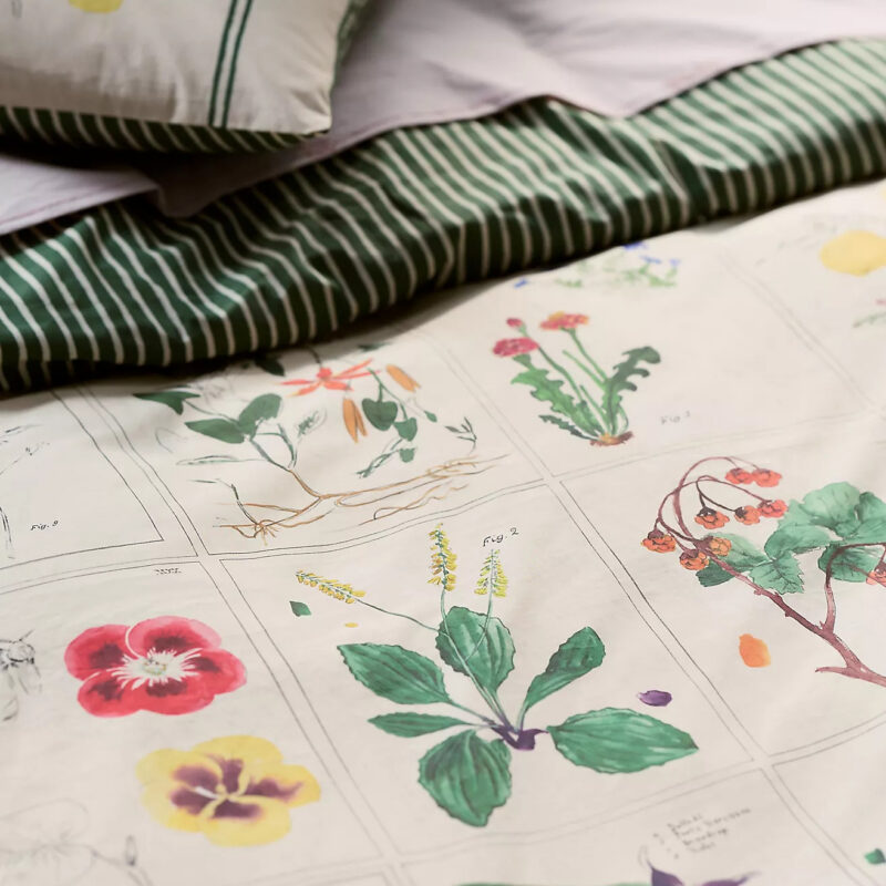 Organic Cotton Printed Percale Duvet Collection