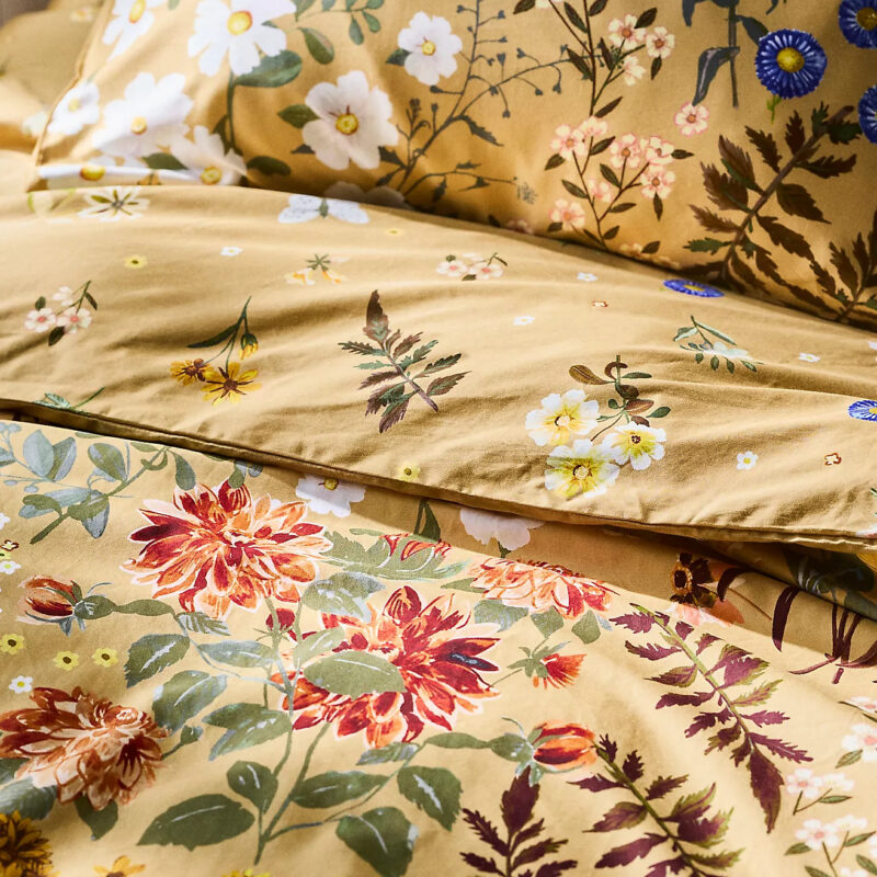 Organic Cotton Sateen Printed Duvet Cover by Maeve