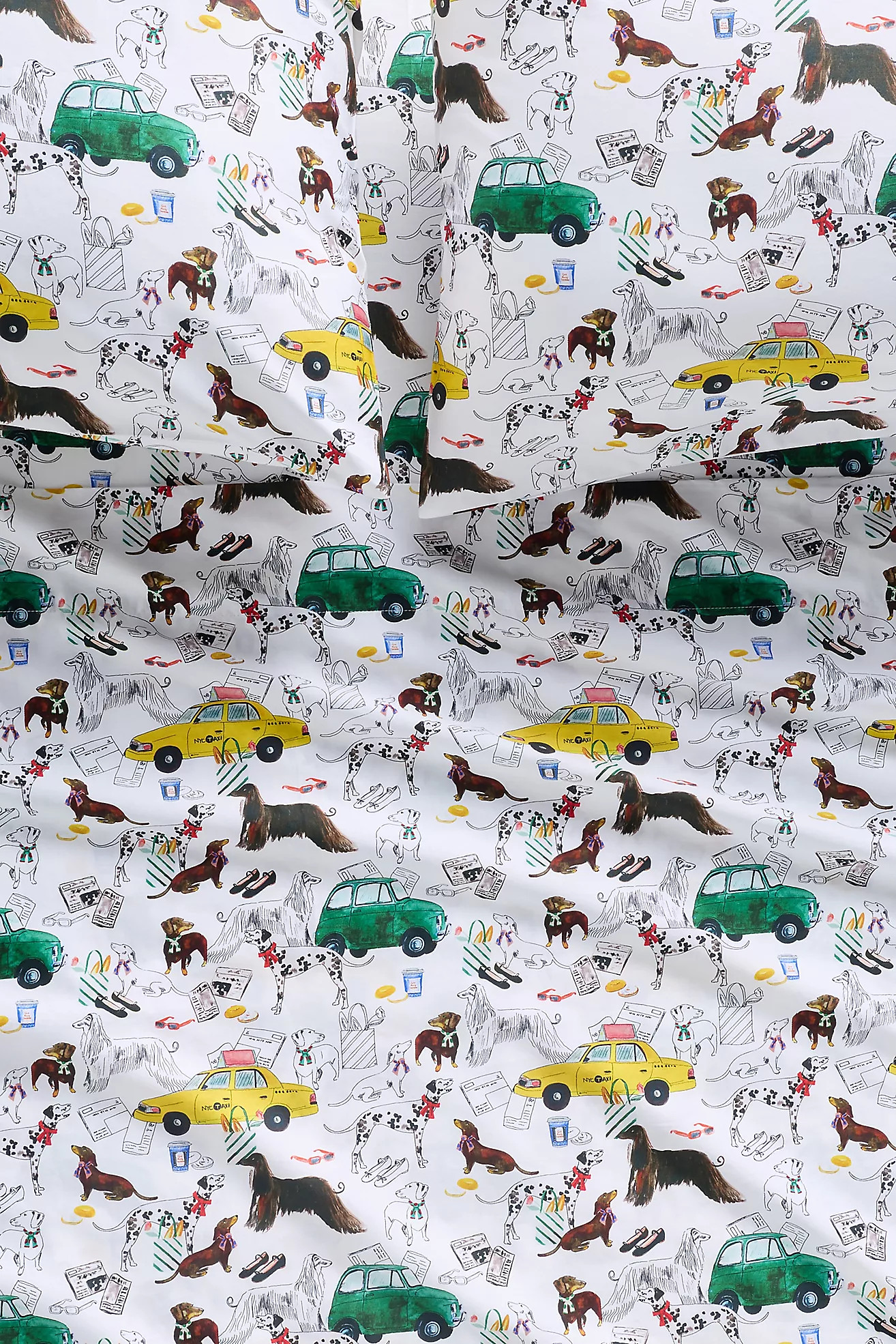 Organic Cotton Sateen Printed Sheet Set by Maeve