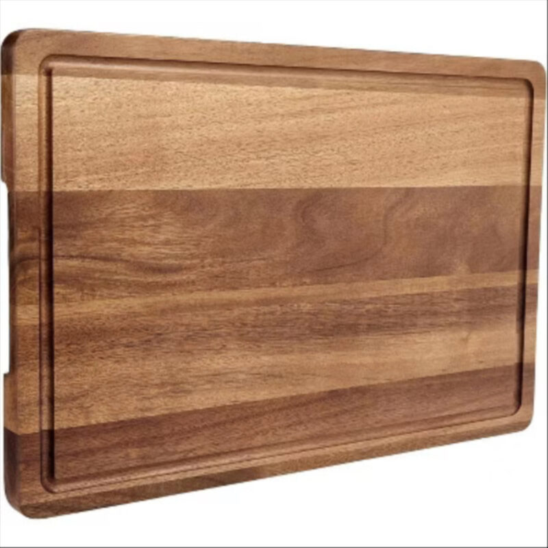 Orieon 18"x12" Acacia Cutting Board with Juice Grooves, Wooden Chopping Board for Kitchen, Meat & Fruit.