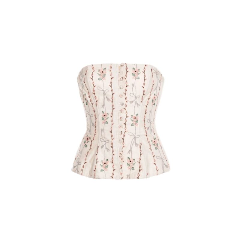Abelia Navegante Cropped Top Agua by Agua Bendita