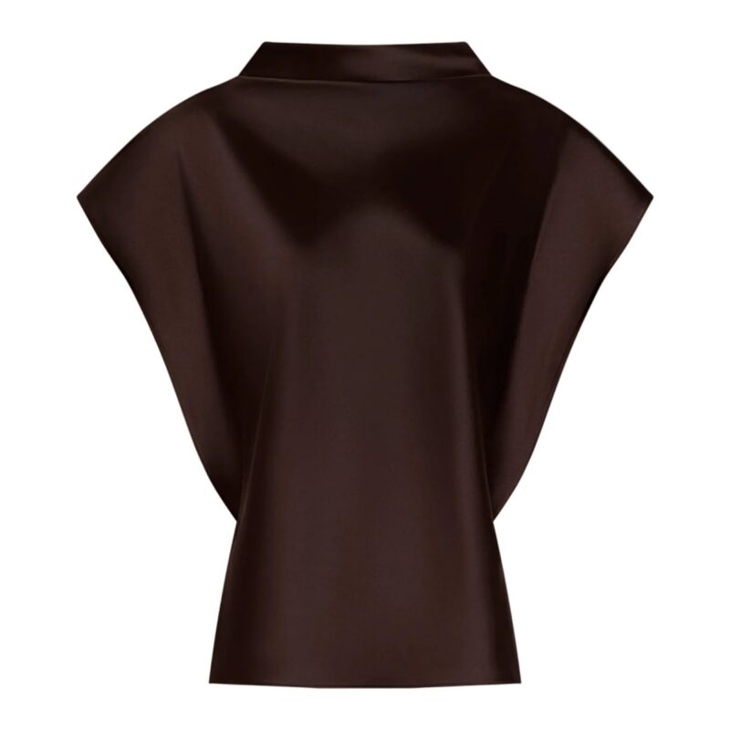 Adrien Top in Dark Fig Tanya Taylor