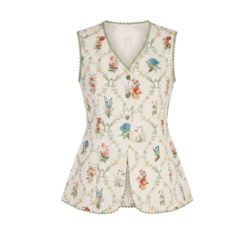 Alexa Top x Sadie Loving in Blanc Bouquet EDDY