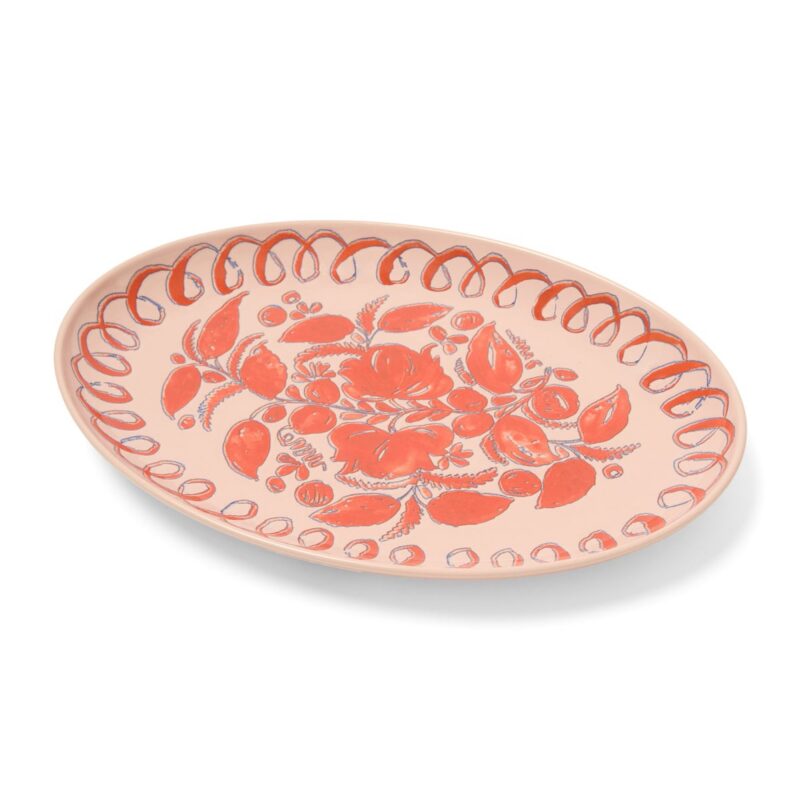 Amalfi Ceramic Oval Tray Caravan