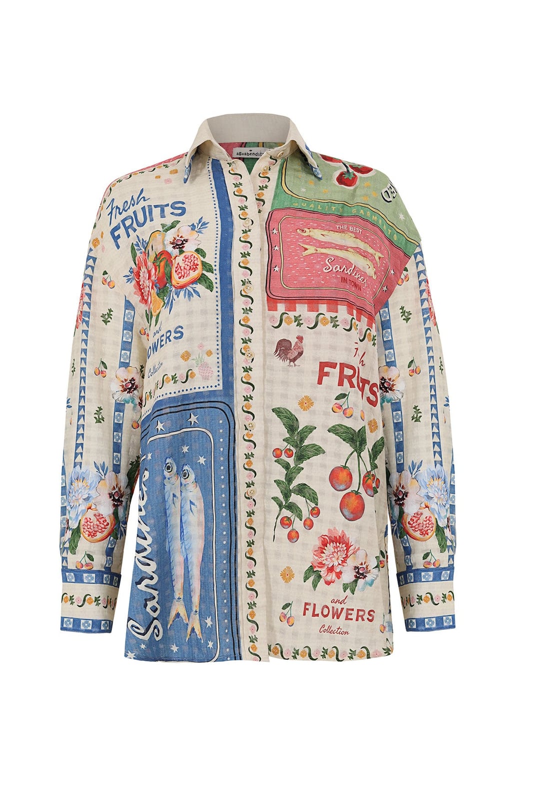 Anastasia Shirt in Multi Agua Bendita