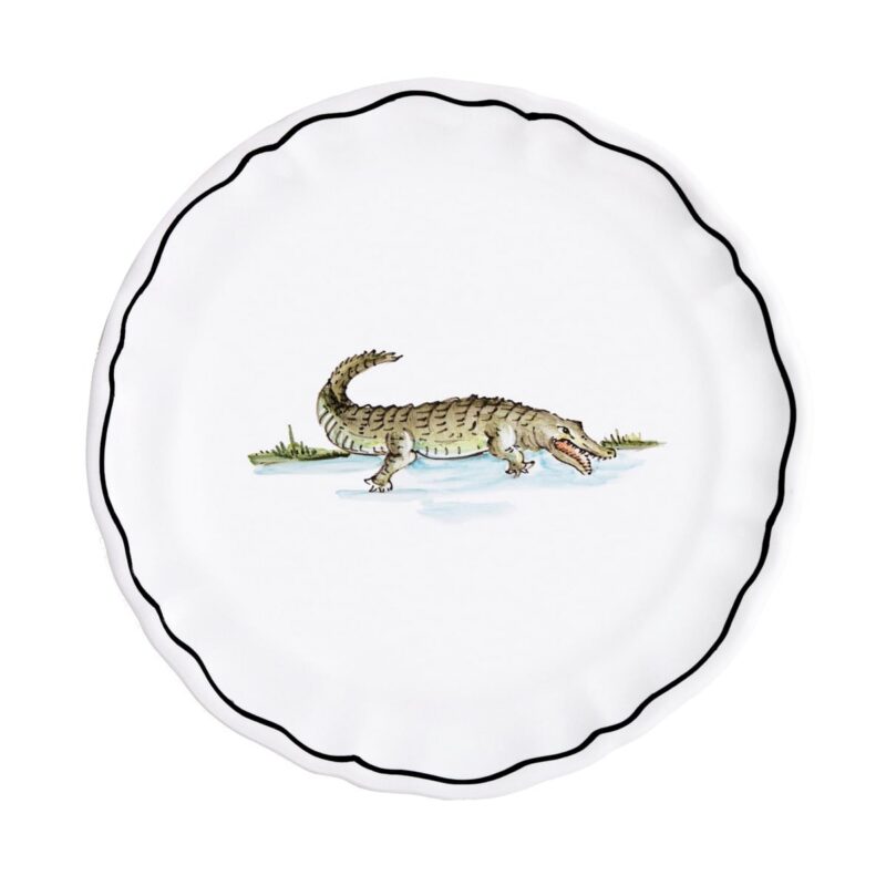 Animaux de la Savane Dessert/Side Plate, Crocodile Z.d.G.
