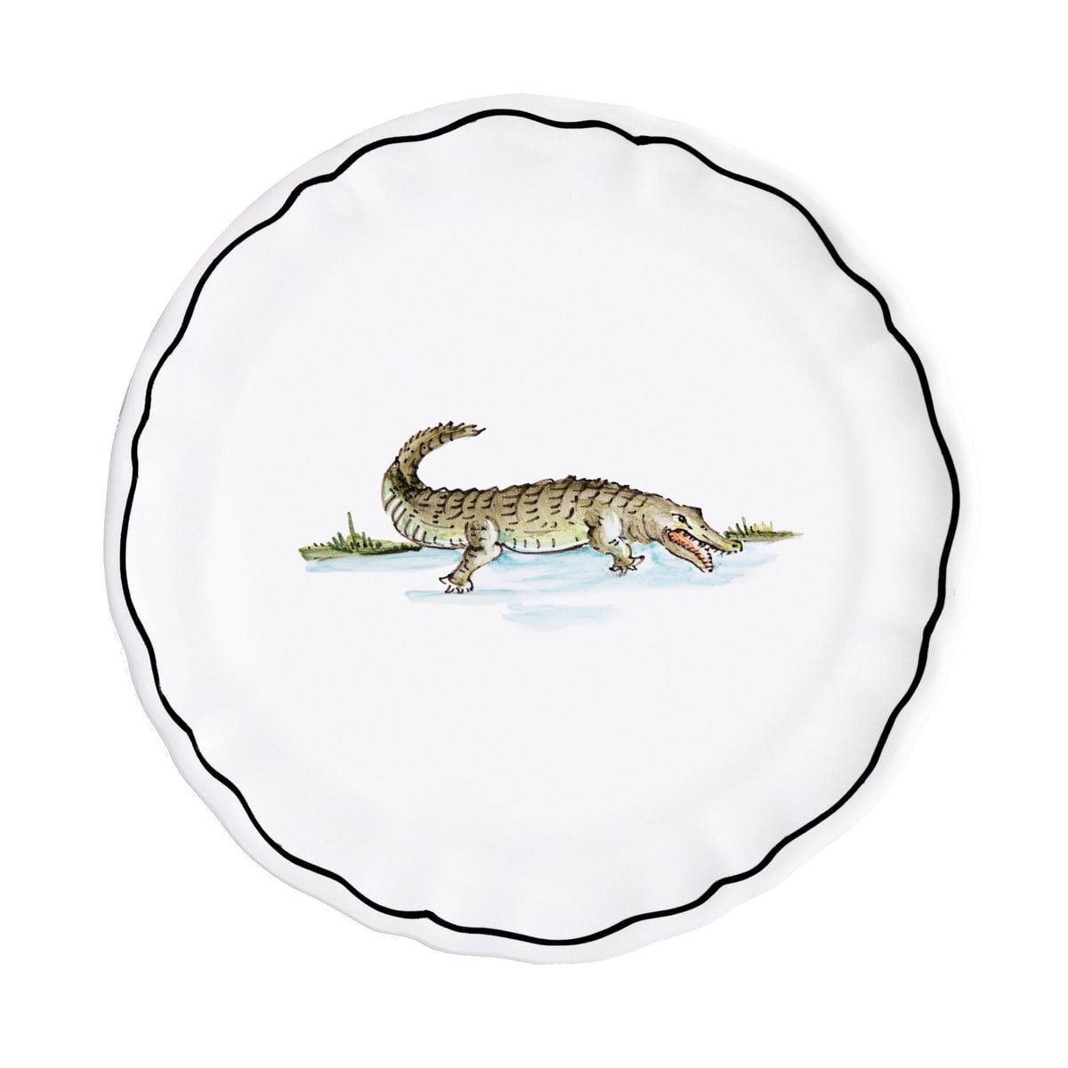 Animaux de la Savane Dessert/Side Plate, Crocodile Z.d.G.