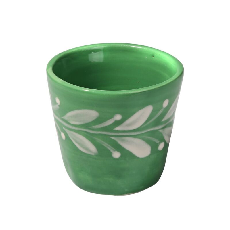 Anna Reverse Green Espresso Cup, Set of 4 Carolina Irving and Daughters
