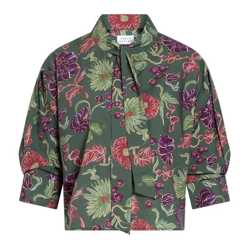 Anna Top in Army Multi Tanya Taylor