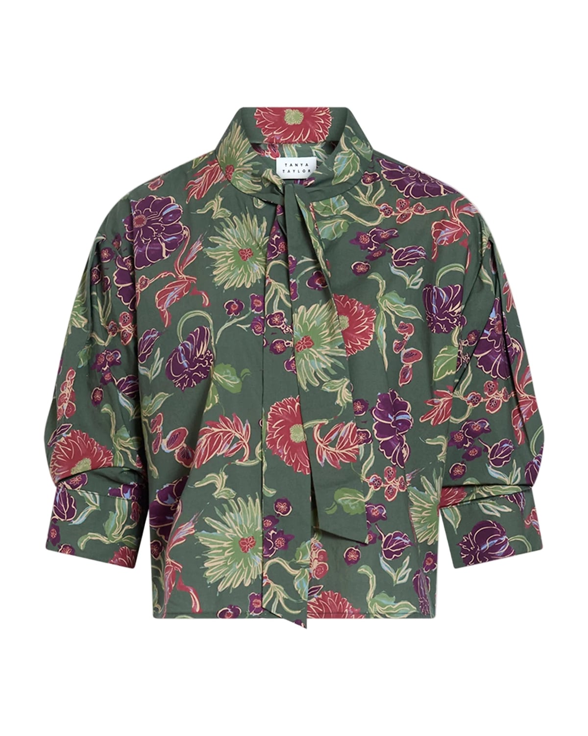 Anna Top in Army Multi Tanya Taylor