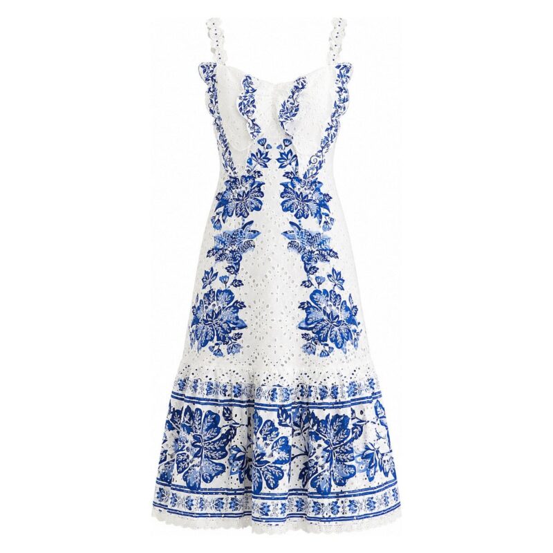Beautiful Nature Off White Sleeveless Maxi Dress Farm Rio