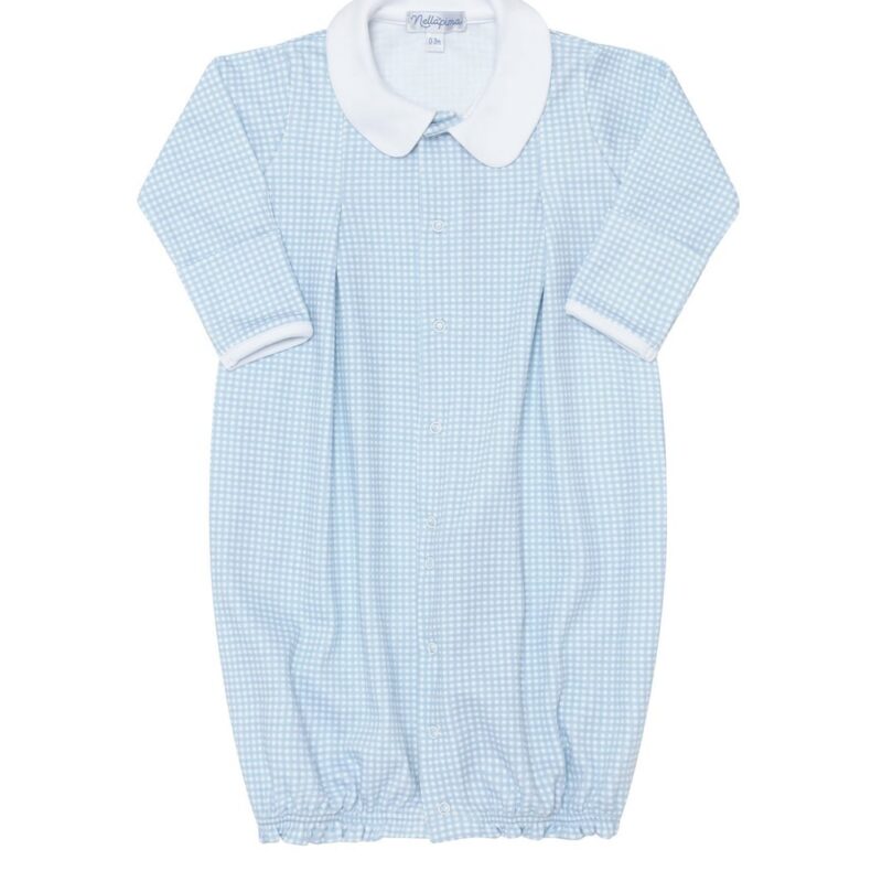 Blue Gingham Converter Gown Nellapima