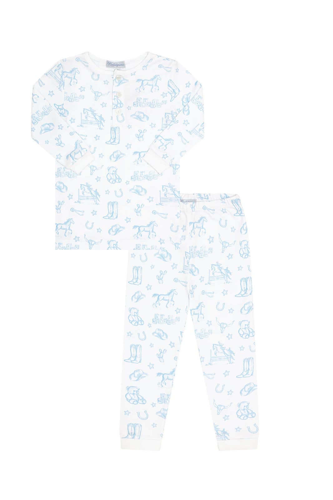 Blue Lone Star Toile Pajamas Nellapima