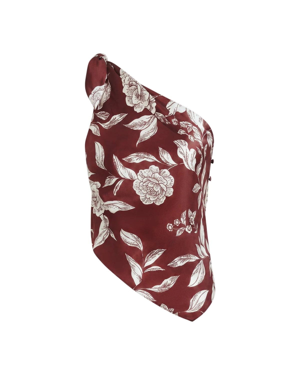 Brigid Top in Deep Redwood Multi Tanya Taylor