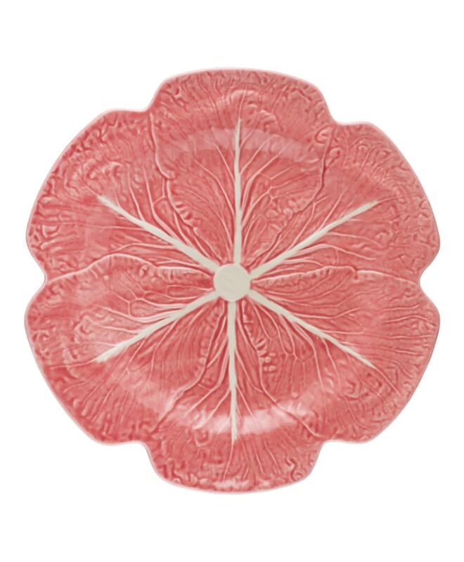 Cabbage Charger Plate in Pink Bordallo Pinheiro