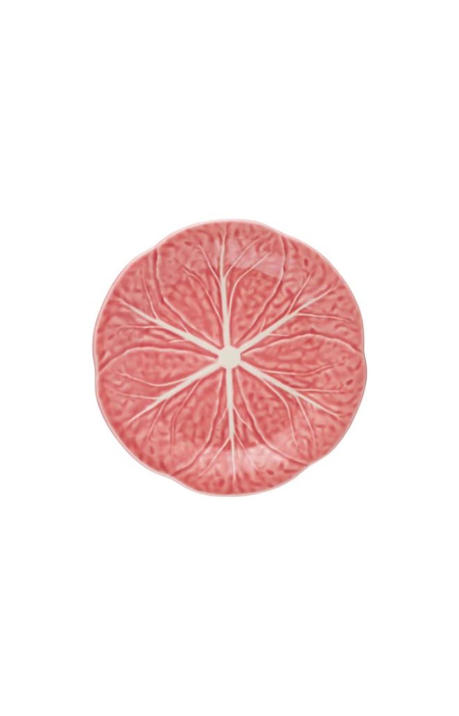 Cabbage Dessert Plate in Pink Bordallo Pinheiro