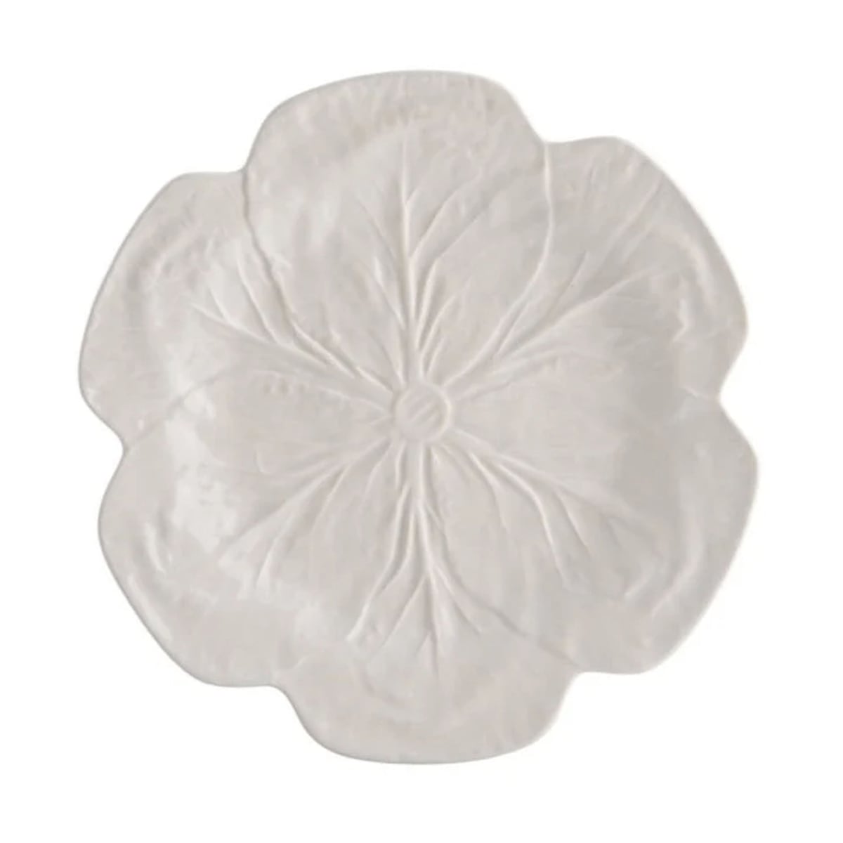 Cabbage Dinner Plate in Beige Bordallo Pinheiro