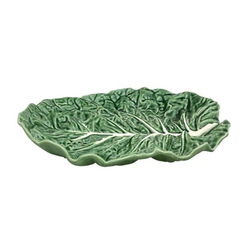 Cabbage Fruit Platter 14" in Green Bordallo Pinheiro