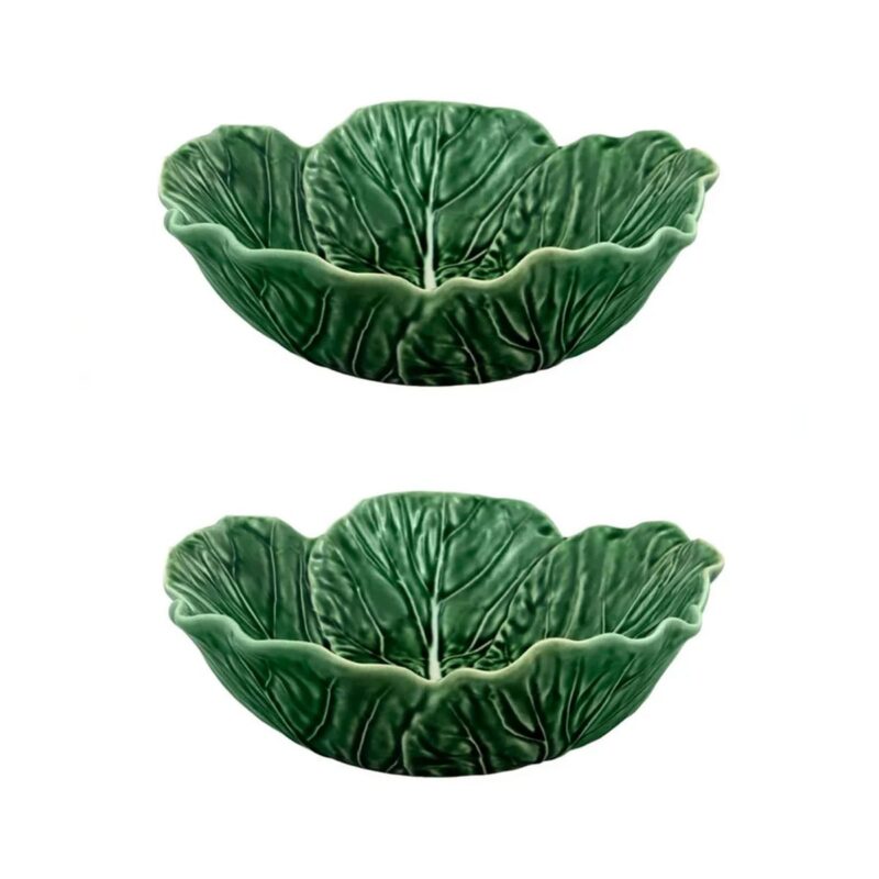 Cabbage Salad Bowl 22.5 oz, Set of 2 Bordallo Pinheiro