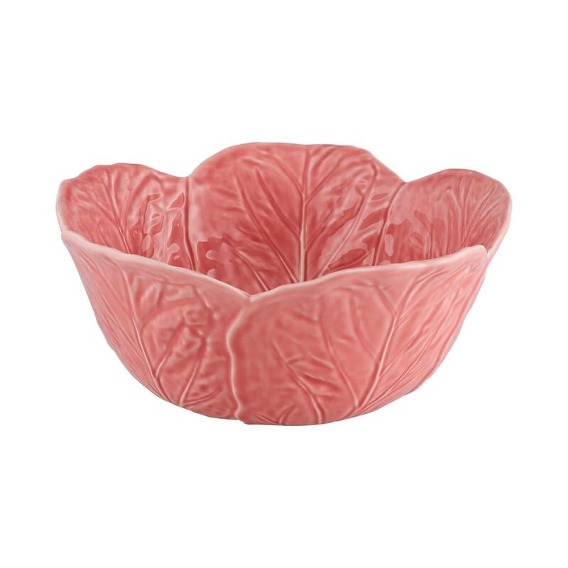 Cabbage Salad Bowl in Pink Bordallo Pinheiro