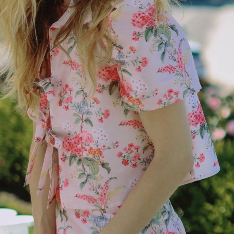 Cadence Top in Blush Floral Louise New York