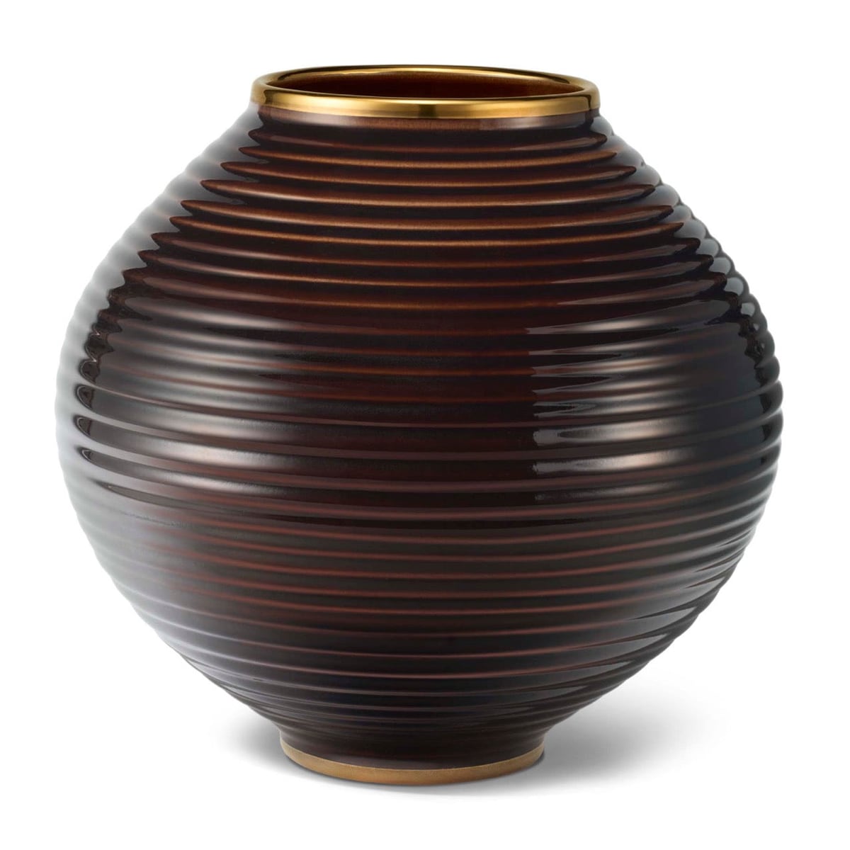 Calinda Moon Vase, Chocolate AERIN