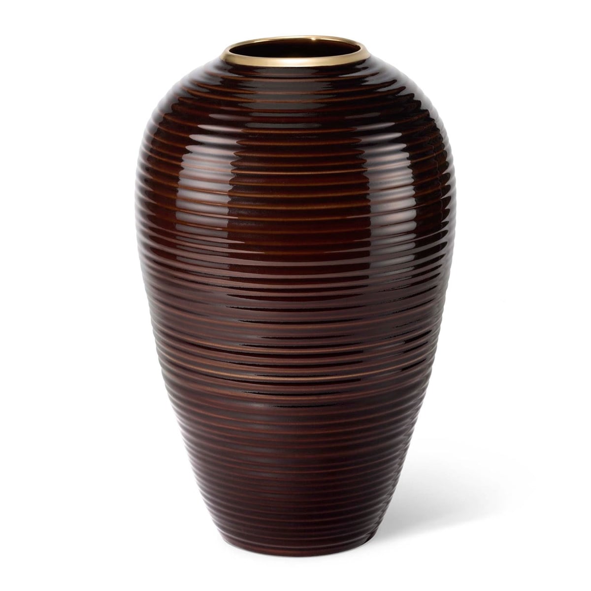 Calinda Tapered Vase in Chocolate AERIN