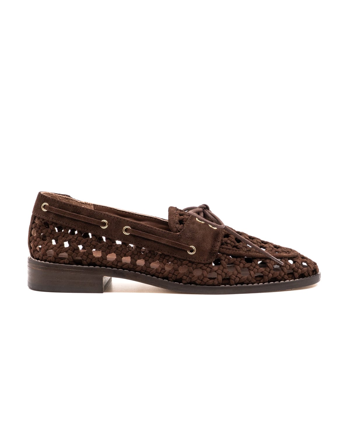 Carla Chocolate Suede Loafer Andrea Gomez