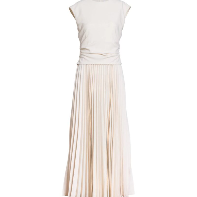 Carly Dress in Cream Tanya Taylor