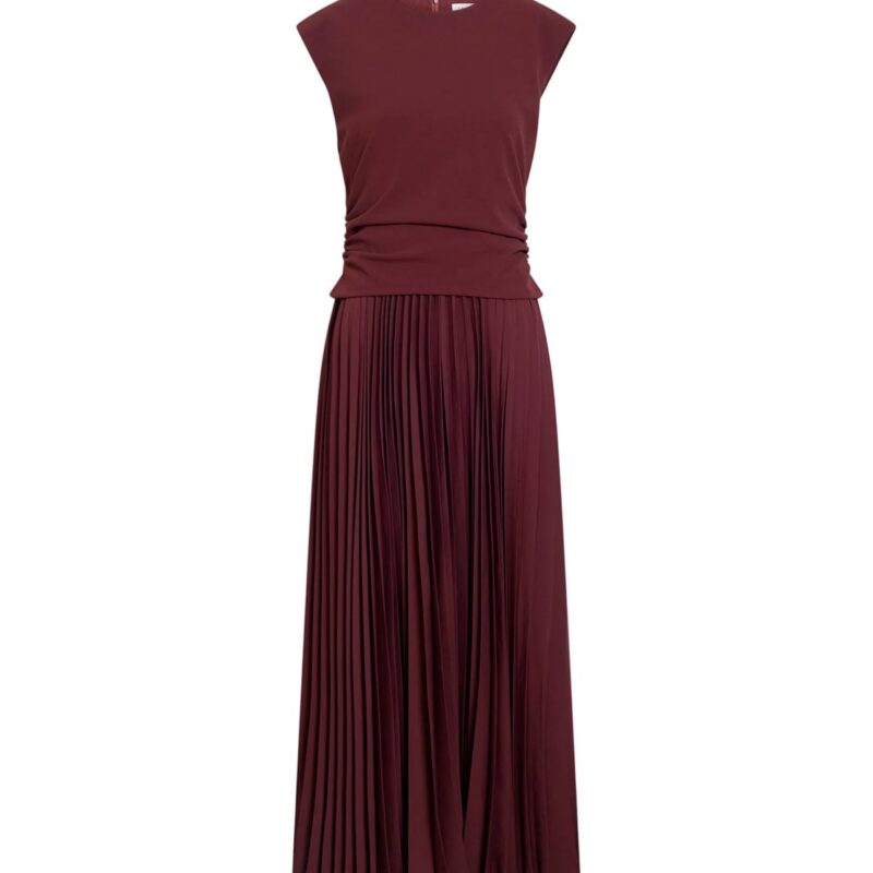 Carly Dress in Deep Redwood Tanya Taylor