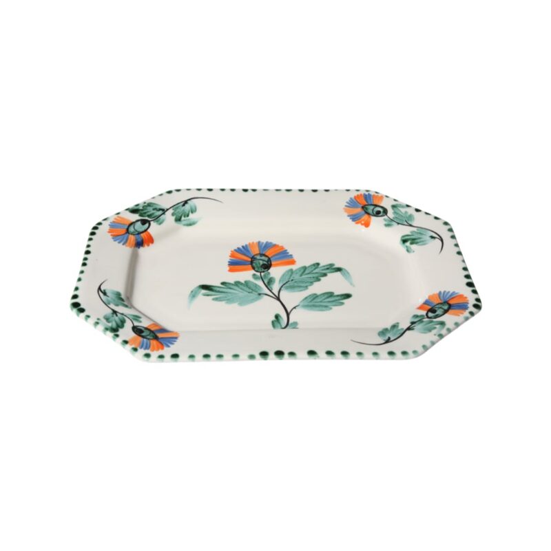 Carnation Octagonal Platter Carolina Irving and Daughters