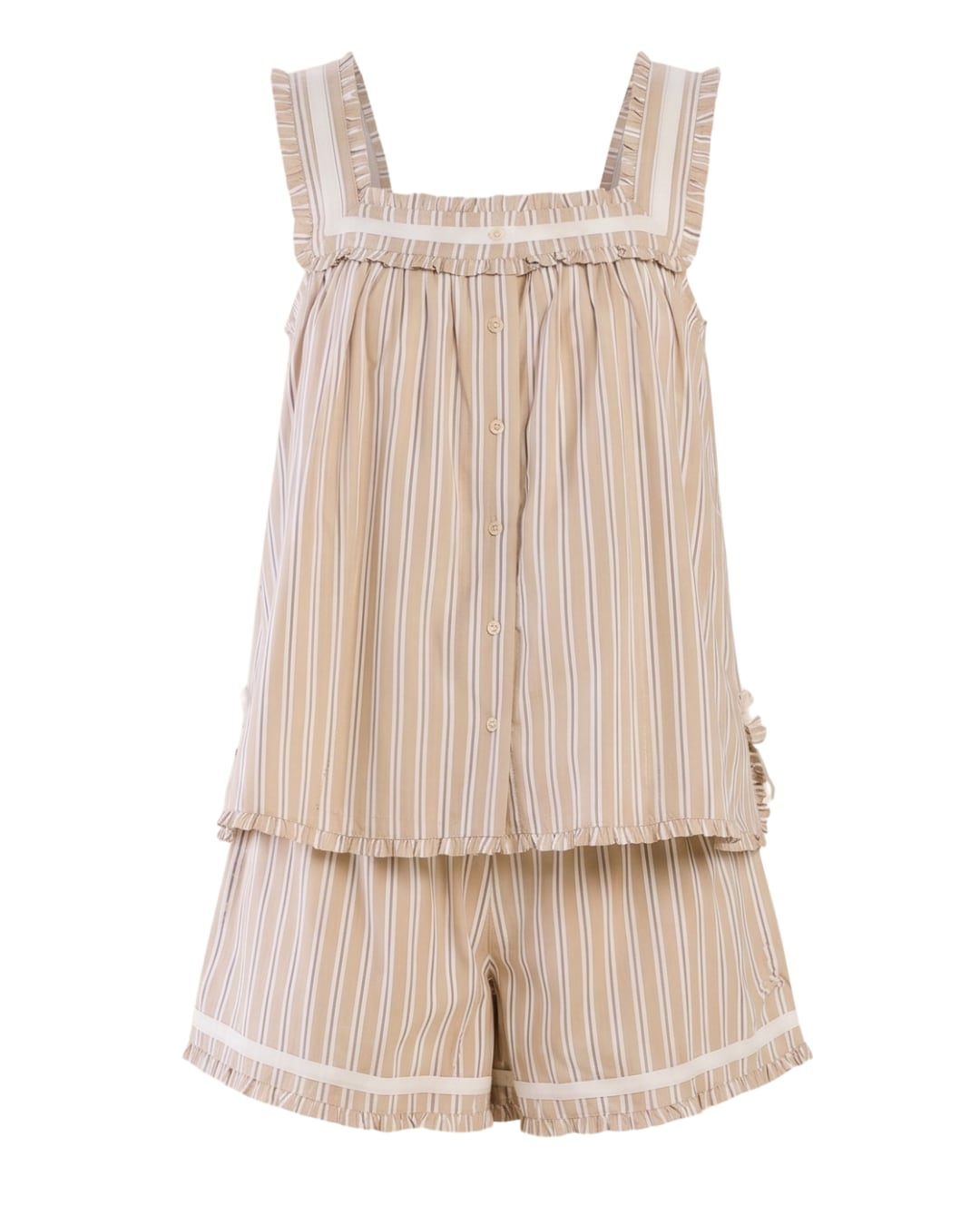 Caroline Short Set x Sadie Loving in Sand Stripe EDDY