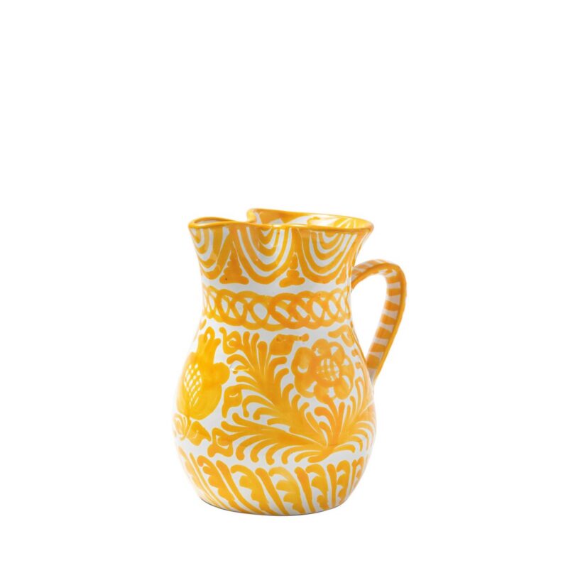 Casa Amarilla Small Pitcher with Hand-painted Designs Pomelo Casa
