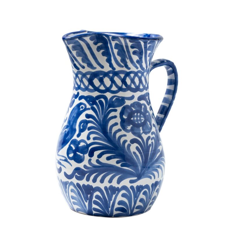 Casa Azul Large Pitcher with Hand-painted Designs Pomelo Casa
