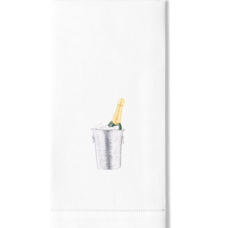 Champagne On Ice Hand Towel Henry Handwork