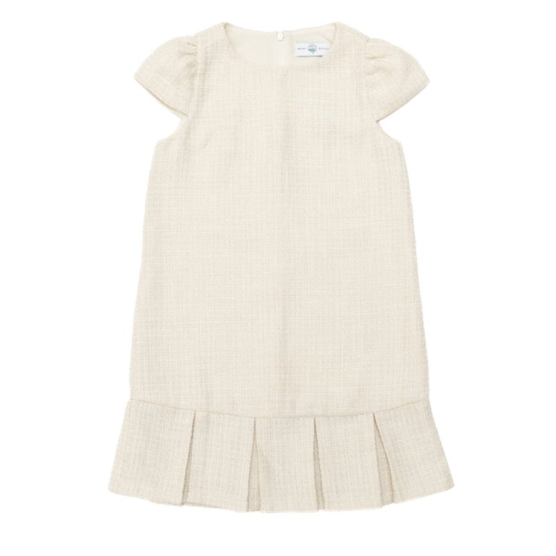 Charlotte Dress in Cream Tweed Henry Duvall