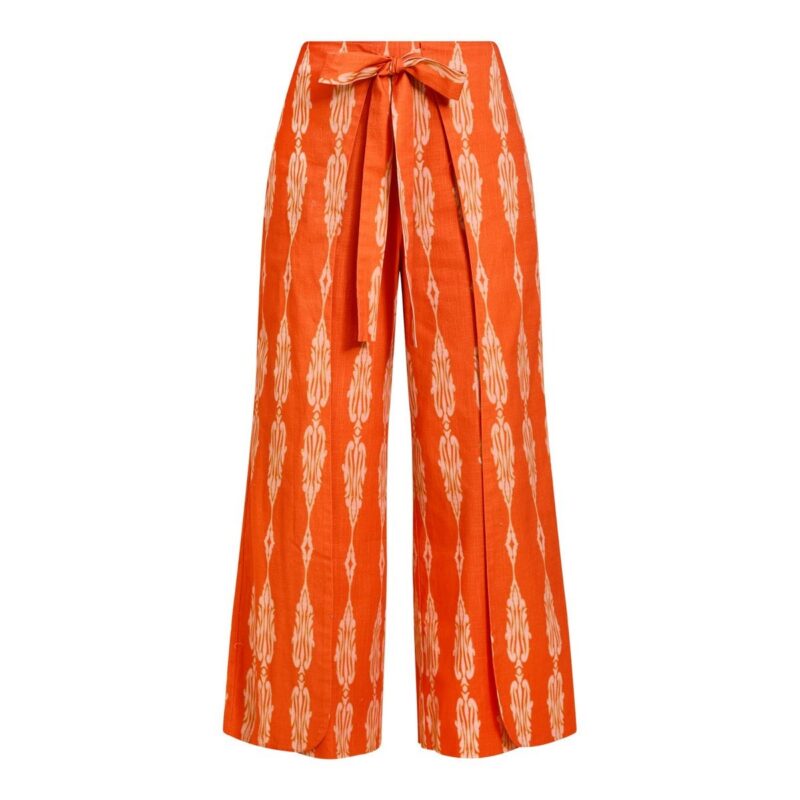 Chloe Wrap Pant in Hibiscus Mosaic Mestiza New York