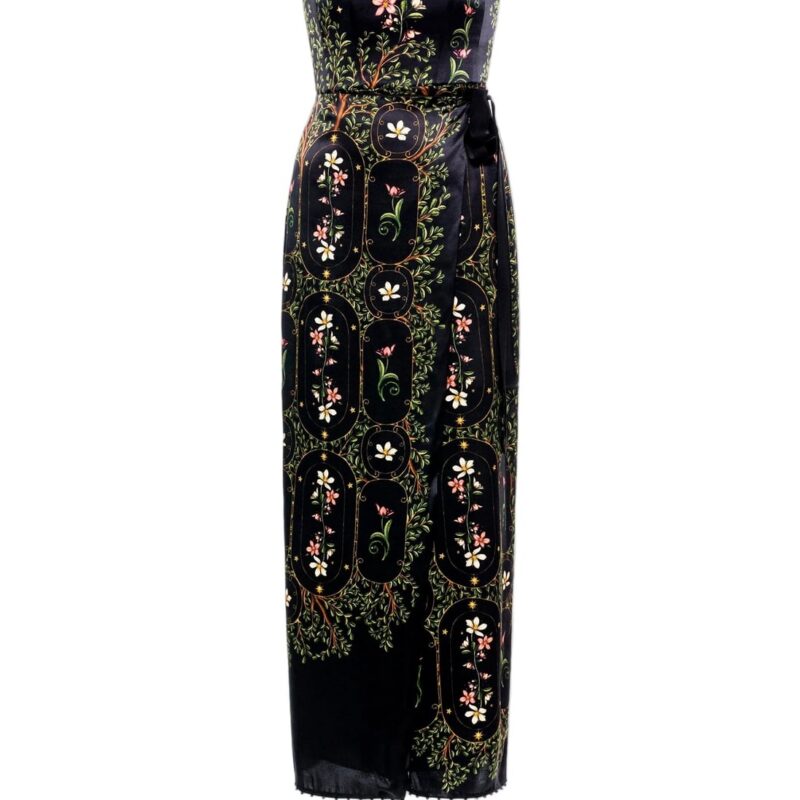 Cinefilia Noche Maxi Dress Agua by Agua Bendita