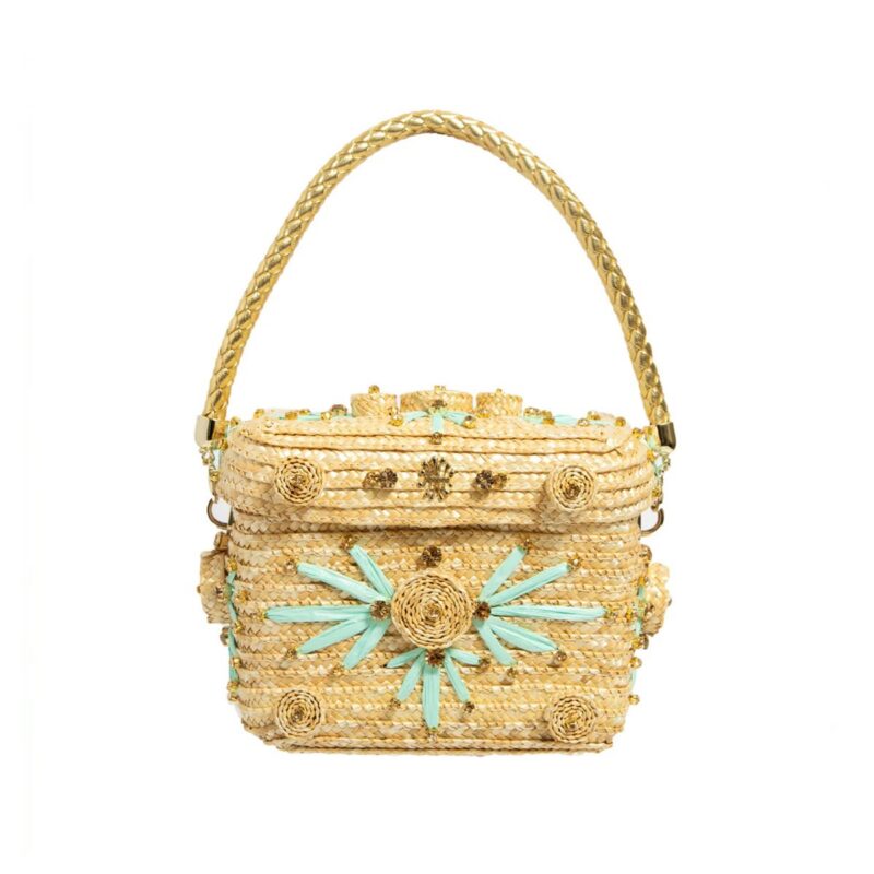 Circle Line Trunk Bag in Peppermint Le Nine